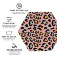 thumbnail image 3 of Pofeuu Leopard Print Coasters for Drinks, 4Pack PU Leather Coasters, Bar Drink Coasters for Tabletop Protection, Furniture from Damage-Hexagon, 3 of 6