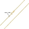 thumbnail image 3 of 10K Yellow Gold 1MM Singapore Chain with Spring Ring Clasp - 16 Inch, 3 of 6