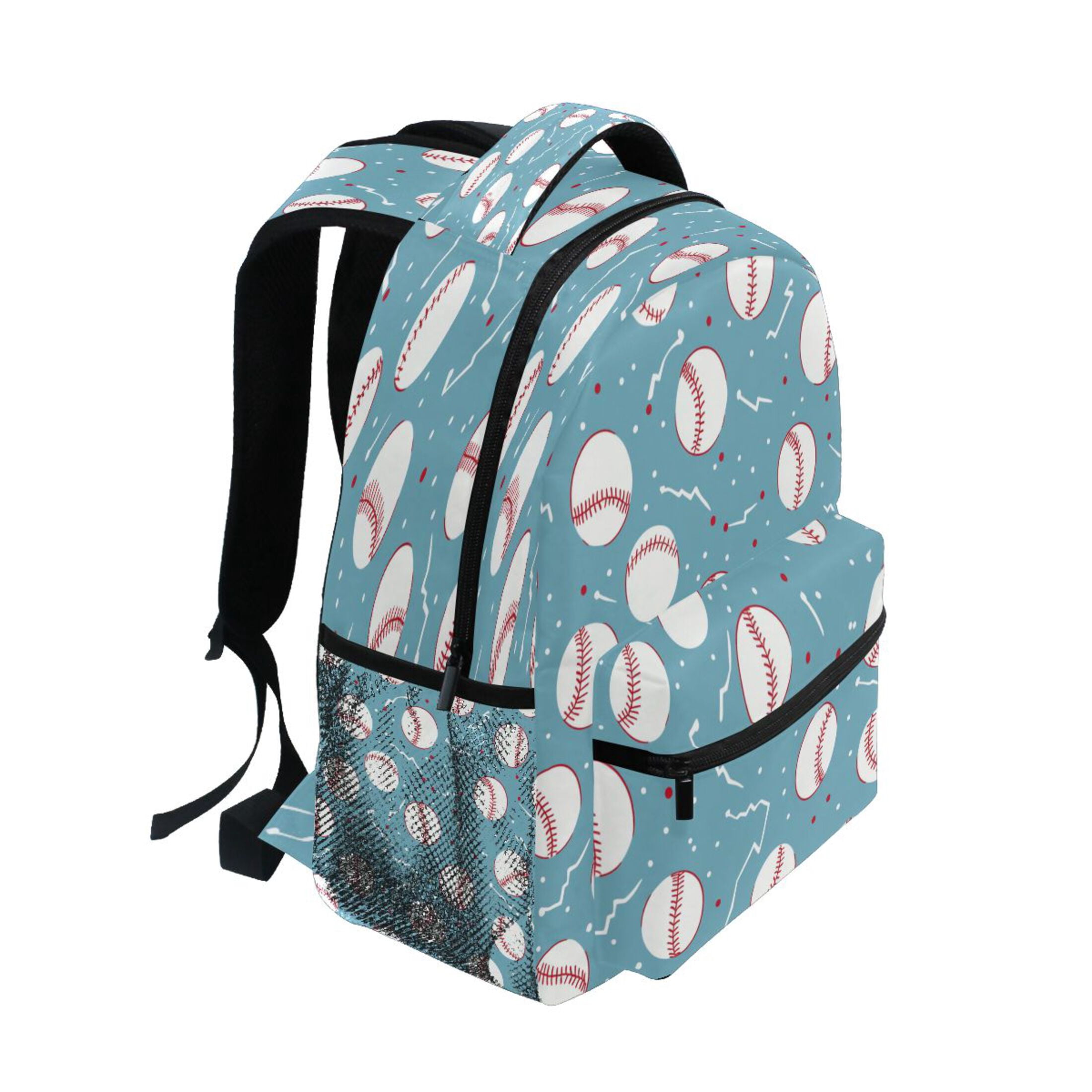 DIXRUYEE Backpack Schoolbag Baseball Blitz Pattern 15L/18L 2-SIZE