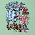 thumbnail image 6 of Wild Bobby Barn In The USA Red White and Blue Cows Pop Culture Unisex Hoodie Sweatshirt, Mint, Large, 6 of 6