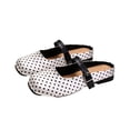 thumbnail image 2 of oqasdz Casual Shoes for Women Lightweight Lace Front Polka Dot Pattern Ballet Shoes Elegant Low Heel Round Toe Ladies Daily Wear Summer Outdoor, 2 of 7