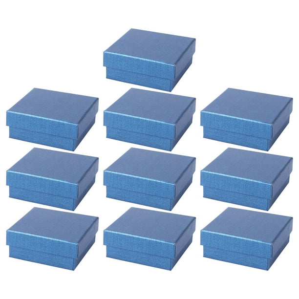 Caja de almacenamiento de joyas de 10 piezas Cajas de pendientes Caja de collar Caja de embalaje de regalo