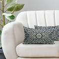 thumbnail image 2 of Dusty Blue Pillow Covers 12x20 Set of 2 Blue Cream Bohemian Ethnic Carpet Boho Style Pattern Decorative Lumbar Throw Pillows Outdoor Rectangle Cushion Cases Farmhouse Decor for Home Sofa Bed, 2 of 6