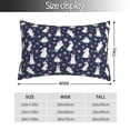 thumbnail image 2 of Kdxio Cotton Pillow Cases 16"x24" Pillowcases,Soft and Breathable Bedroom Pillow Cases-Rabbit And Flower, 2 of 8