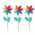 thumbnail image 3 of MasteelfCA 5PCS Multicolored Wooden Windmill Kindergarten Photo Windmill Props Cartoon Rural Windmills Decor Outdoor Area Windmill Decoration for Kids, 3 of 8