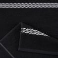 thumbnail image 5 of Martha Stewart Modern Waffle Kitchen Towel Set 6-Pack, Black, 16"x28", 5 of 11