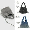 thumbnail image 2 of Women Full Handbag Rhinestone Clutch Purse Bucket Shape Evening Mini Shoulder Bag for Party Prom Cocktail, 2 of 21