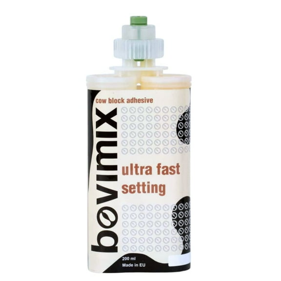 Bovimix Ultra Fast Setting Hoof Block Adhesive 200ml (Single Cartridge)