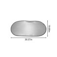 thumbnail image 3 of Parabrisas de Coche para Parabrisas Y Interiores de Automóviles, Parabrisas de Nylon de Plata Reflectante para la Protección Máxima, Sombra Del Parabrisas de Coche de 39.37x19.69In, 3 of 8