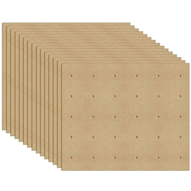 100Pcs Air Fryer Paper Unbleached Air Fryer Parchment Paper Pads High Temperature Resistant Perforated Square Air Fryer Pads for Toaster Countertop Large Toaster Oven