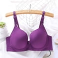 thumbnail image 5 of SROBPTY Womens Plus Size Bras Solid Solid Thin Underwire Push Up Set with Panty Cup C Brassiere for Daily Wear, 5 of 5