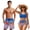 250th Anniversary Flag, variant on Honduras Flag Couple Swimsuits Matching Set Womens Bikini Set Two Piece Twist Front Drawstring Cheeky Bathing Suits Men Swim Trunks with Pockets-L