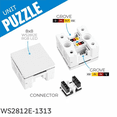 thumbnail image 2 of Puzzle Unit 8x8 RGB LED Matrix(WS2812E) Unit-Puzzle Multi-Color Light Control Unit,1x Unit-Puzzle 1x Expansion connector 1x HY2.0-4P Cable,White, 2 of 8