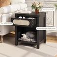 thumbnail image 4 of EDTara Rattan Night Stand, Boho Bedside Table With Drawer and Open Shelf, Farmhouse End Table Perfect for Enhancing Bedroom or Living Room Spaces, 4 of 6