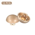thumbnail image 3 of Uxcell 12 piezas de botones de metal con forma de cúpula, 12.5 mm / 1/2" botones de metal con tapa de perla en forma de hongo para blazers, abrigos, oro brumoso, 3 of 6