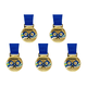 thumbnail image 1 of Medalla de Pickleball de 6,8 cm para ganadores de competiciones. Medallas para competiciones deportivas (Oro), 1 of 4
