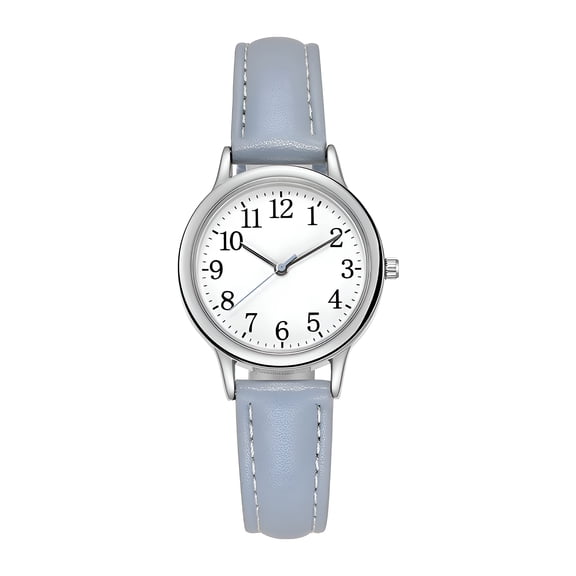 DESIGNICE Women'S Easy Reader Watch,Women'S Dainty Analog Leather Dress Watch for Small Wrists,Ladies Waterproof Watches for Women,Easy to Read Analog Face with Second Hand