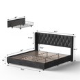 thumbnail image 7 of Better Home Products Amelia 4-Drawer Velvet King Size Platform Bed in Black, 7 of 7