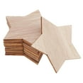 thumbnail image 2 of Paquete de 50 Piezas BLESIY Adornos navideños colgantes de dijes de madera natural, 2 of 7