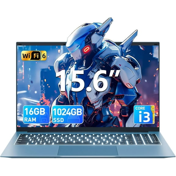SGIN 15.6in laptop Windows 11 with Intel Core i3, 16GB RAM 1TB ROM Laptop Computer, FHD 1920*1080, Wifi 6, BT 5.2