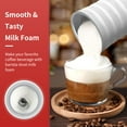 thumbnail image 2 of Milk Frother, Miroco Electric Milk Steamer Soft Foam Maker Non-Stick Interior, Strix Control, 2 of 8
