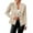 Khaki, variant on Casual Blazers for Women 2025 Long Sleeve Textured Open Front Notch Collar Business Casual Work Office Jacket