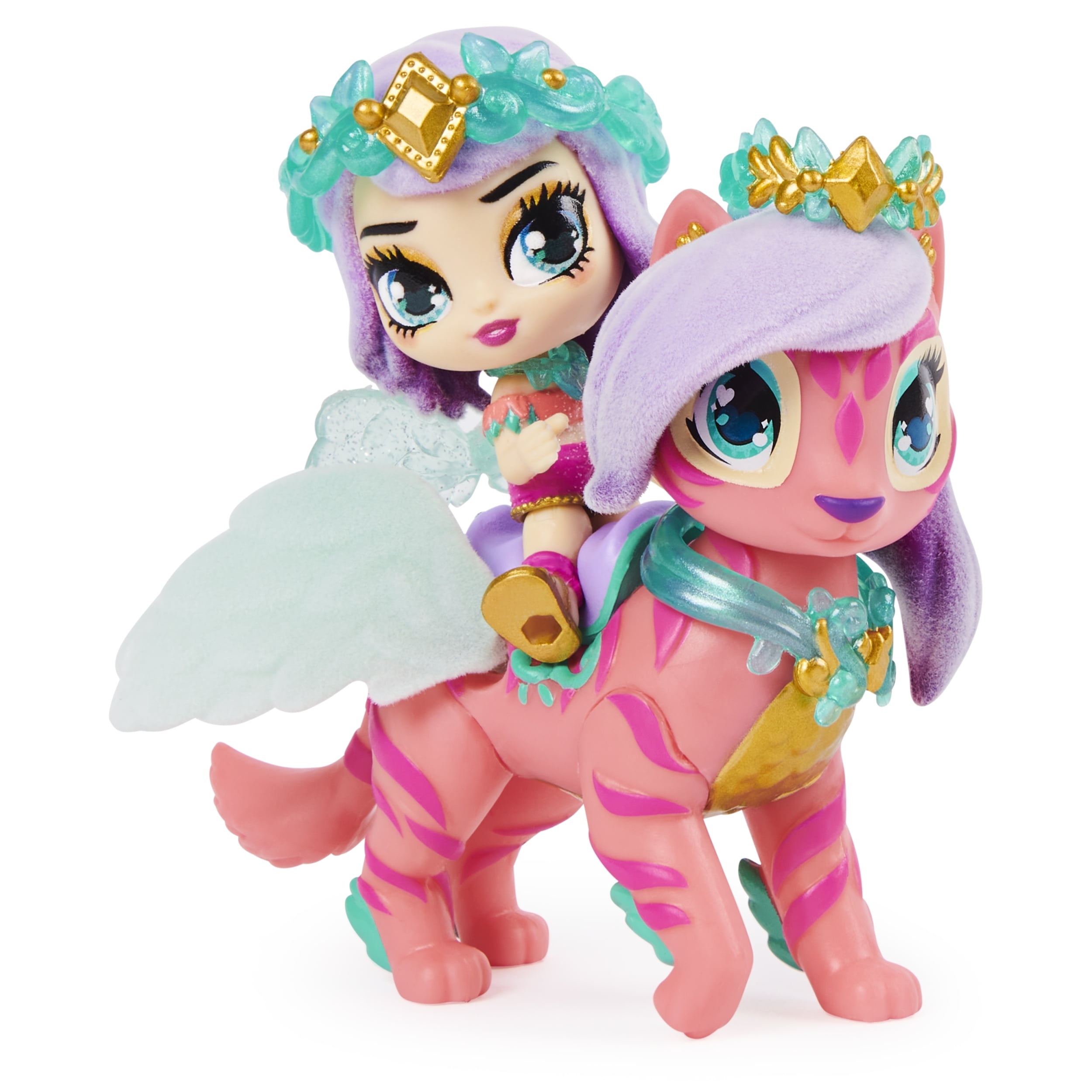 Hatchimals Pixies Riders, Radiant Roxy Pixie and Tigrette Glider Hatchimal Set with Mystery