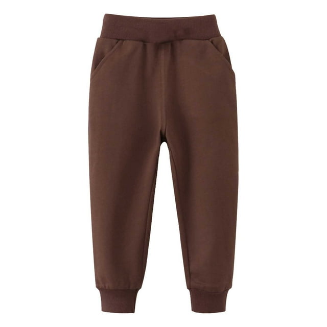 Girls' Autumn Winter Style Long Pants Sports Elastic Pants Boys Pants Clothes