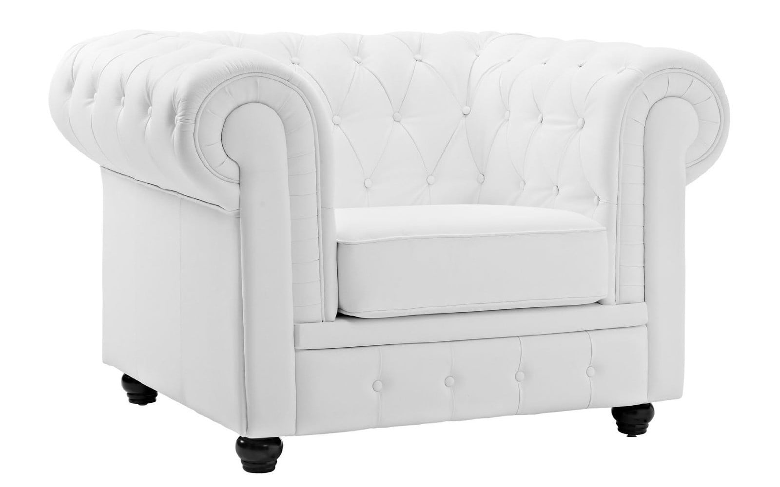 Modern White Chair classic scroll arm tufted boned leather chesterfield accent chair Modern White Chair classic scroll arm tufted boned leather chesterfield accent chair