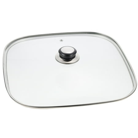 

NUOLUX Kitchen Pot Glass Lid Practical Cookware Replacement Lid Handle Design Pot Cover