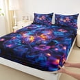 thumbnail image 3 of Homewish Glitter Dreamy Butterfly Full Size Sheets, Romantic Animal Bed Sheets, Flower Floral Sheet Sets, Ultra Soft Bedroom Decor, 4 Pieces, 3 of 7