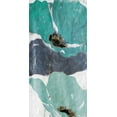 thumbnail image 2 of Villa, Milli 18x32 Gold Ornate Wood Framed with Double Matting Museum Art Print Titled - Floral Teal Blue Three, 2 of 4