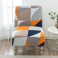 thumbnail image 3 of Abbracc Modern Stretch Printing Soft Armless Chair Slipcovers Universal Counter Height Chairs Covers Dustproof Home Accessories Geometry, 3 of 9