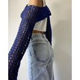 thumbnail image 6 of Women’s Cropped Knit Shrug Top Lightweight Bell Sleeve Summer Cover-Up, Soft Breathable Cropped Cardigan Shrug for Casual & Beach, Cropped Shrug Women, 6 of 13