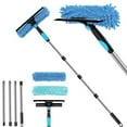 thumbnail image 3 of 2 In 1 71inch Window Cleaning Brush With Squeegee Detachable Foldable Scrubber For Glass Tile Wood Floor Washing Brush With Telescopic Extendible Telescopic Washing Brush 180cm Sponge Brush Holder for, 3 of 3