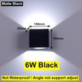 thumbnail image 3 of Lámpara de pared LED de montaje en superficie, moderna, nórdica, de 6 W y 12 W, resistente al agua, CA 85-265 V, para interiores, salas de estar, porches y exteriores, 3 of 5