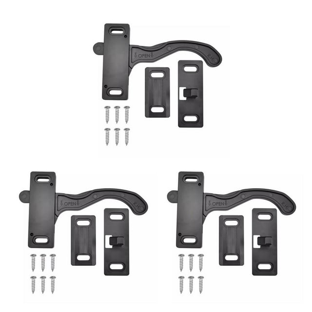 kurtrusly RV Screen Door Right Hand Handle Set Travel Cargo Touring Caravans Camper Replacement Gaskets Parts Accessories 3PCS