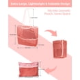 thumbnail image 4 of Bolso de Playa de Malla ToKismet 2-en-1 Plegable para Mujer Rosa, 4 of 6