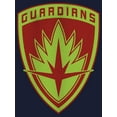 thumbnail image 2 of Junior's Guardians of the Galaxy Holiday Special Guardians Badge Cowl Neck Sweatshirt Navy Blue X Small, 2 of 4