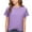 Purple, variant on hotojiny Womens Tops Summer Short Sleeve Basic T Shirts Textured Crew Neck Casual Tees Spring Trendy Clothes S-XXL