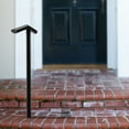 thumbnail image 4 of Outdoor Garden Porch Post For 1-2 Steps Stair Rail Railing Iron Handrail Kit Installed On Concrete, Brick, And Wood Steps Of Porches, 4 of 17
