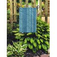 thumbnail image 2 of POGLIP Pattern Blue Aztec Geometric Abstract Tribal Simple American Black Garden Flag Decorative Flag House Banner 12x18 inch, 2 of 2