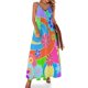 thumbnail image 1 of Nuevo sueño de otoño vestido sin mangas lindo vestido de lujo mujer vestido de noche, 1 of 7