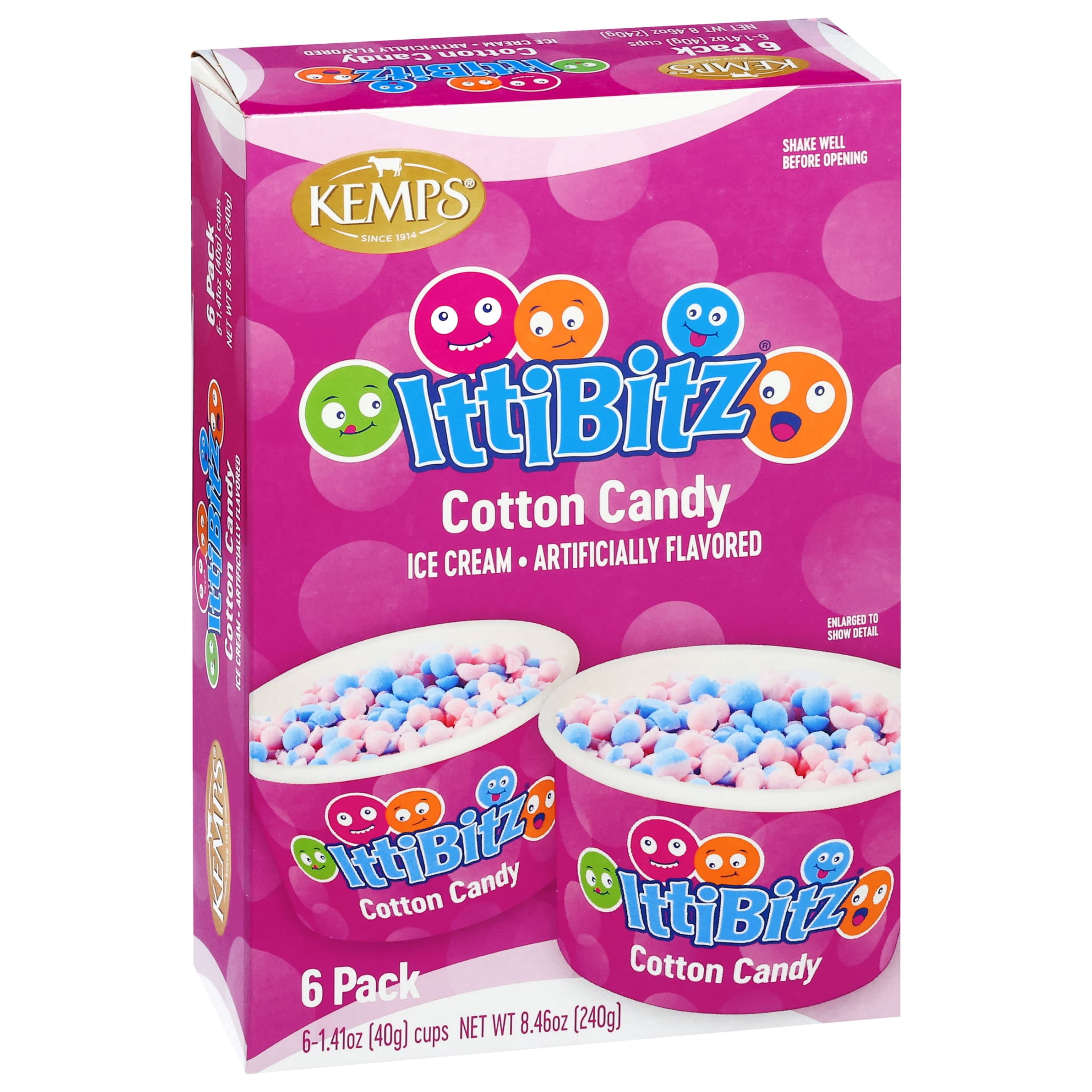 Kemps IttiBitz Cotton Candy 1.4 oz / 6 Pak