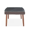 thumbnail image 4 of Alaterre Athens Outdoor Wicker Coffee Table, Dark Brown/Gray, 4 of 7