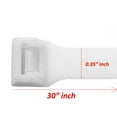 thumbnail image 2 of Wideskall 12 Pieces Heavy Duty UV Stabilized White Nylon Cable Zip Ties Self..., 2 of 3