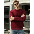 thumbnail image 4 of OALUXE Sweatshirts for Men Geometric Texture Pullover Long Sleeve Shirts Crewneck Casual Tops, 4 of 7