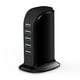 thumbnail image 1 of Charger Block 6 in 1 Upoy, 40W USB C Charger 3A, Charging Hub with 5 USB Ports(Shared 6A) for Multiple Electronics, USB Charging Station Multiports, Universal Desktop Phone Charger Travel Ready, Black, 1 of 5