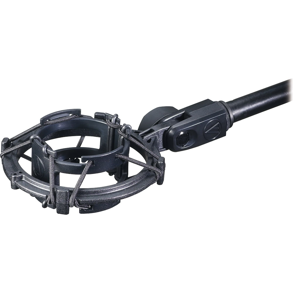 Audio-Technica (AT2035) Large Diaphragm Studio Condenser Microphone Bundle + Universal Pop Filter Wind Screen w/Stand Clip + 10’ Premier Series XLR Male - Female 16AWG Cable + Microphone Shock Moun