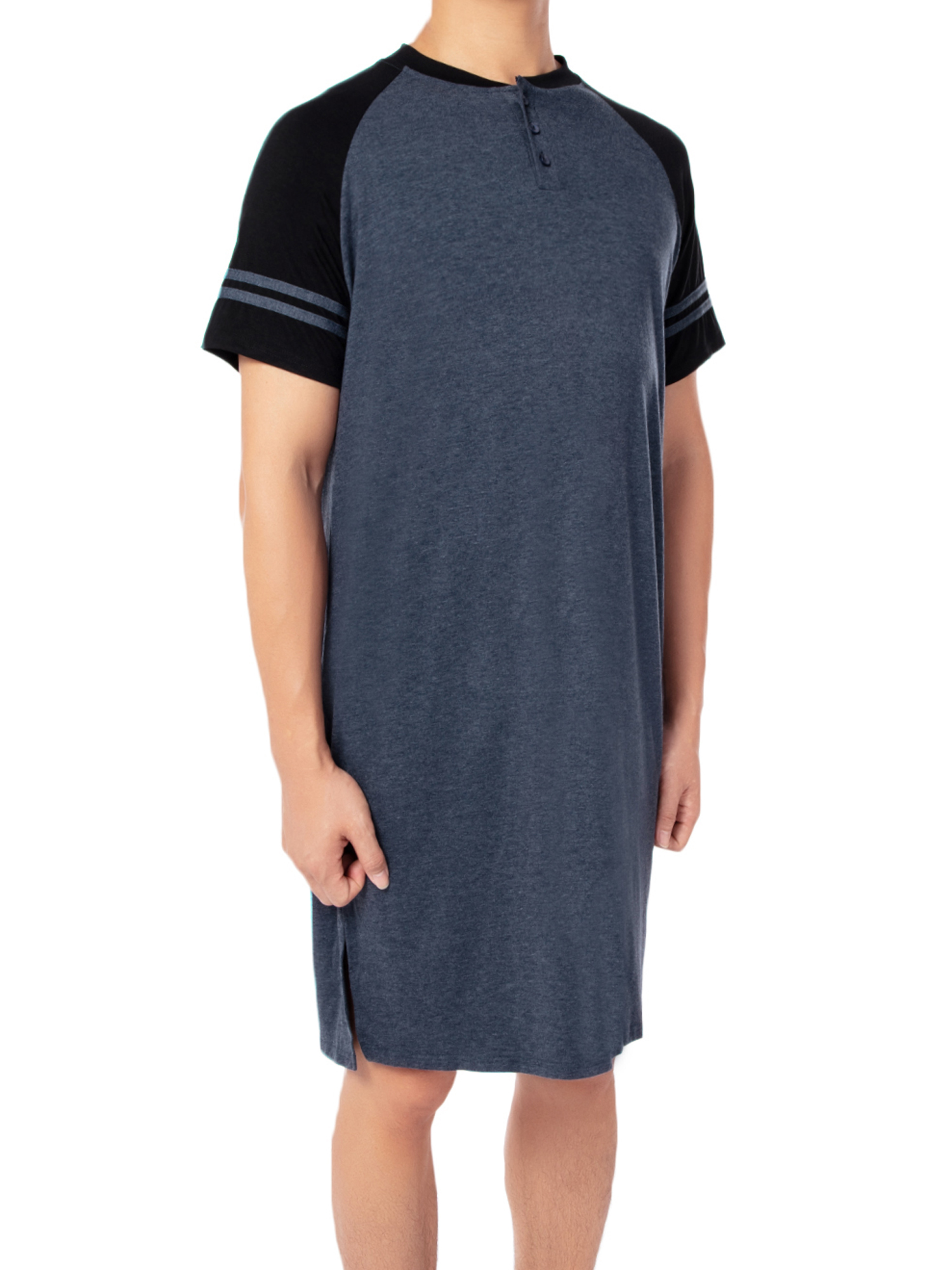 mens short sleeve night shirt
